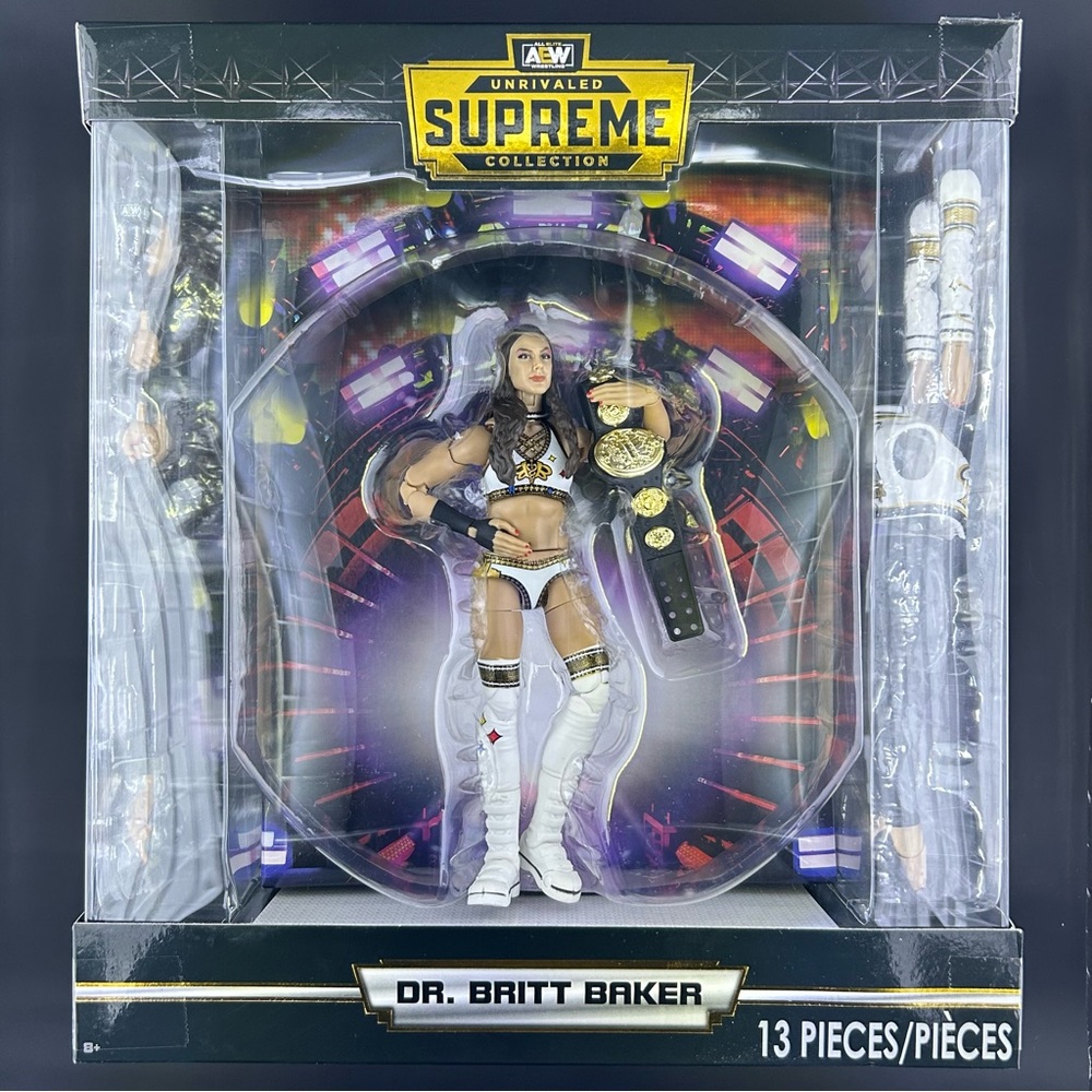 Jazwares AEW Supreme Series 1 Dr. Britt Baker DMD Wrestling Action Figure 2022